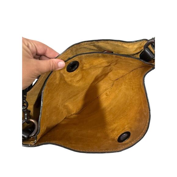 COACH 1941 Duffle Bag in Black Pebble Leather Crossbody Satchel No DF-50115 - Picture 2 of 16